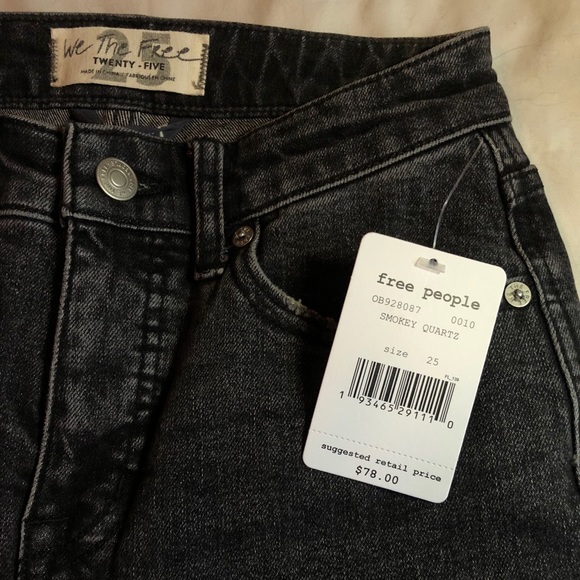 Free People CRVY 25 high waisted cropped pant NWT - Picture 2 of 7